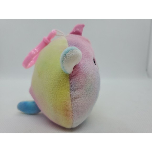 Kellytoy Squishmallow Clip On Keychain Backpack Esmeralda 2019 Unicorn - Picture 7 of 8
